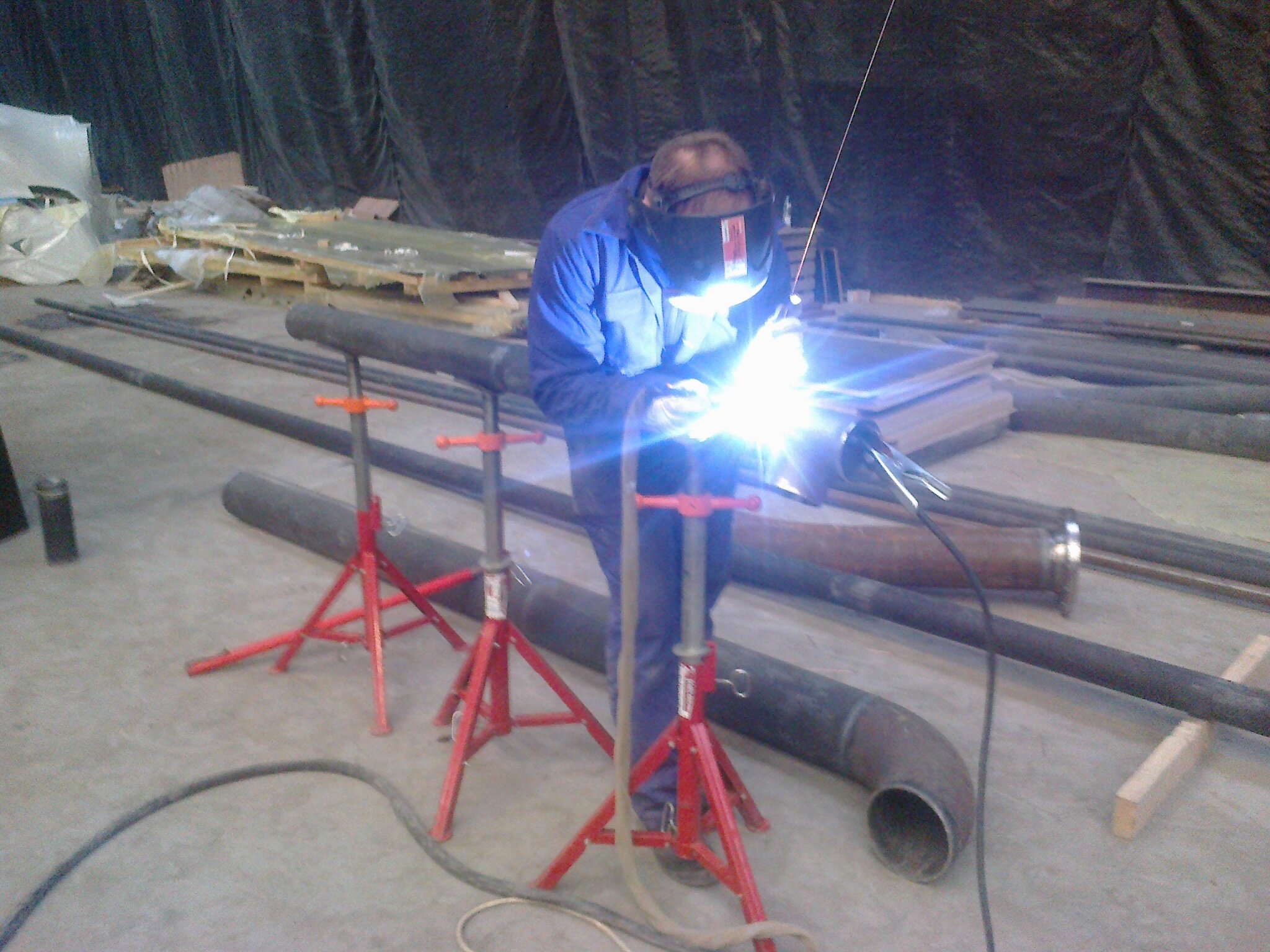 prefabrykacja rurociągu parowego