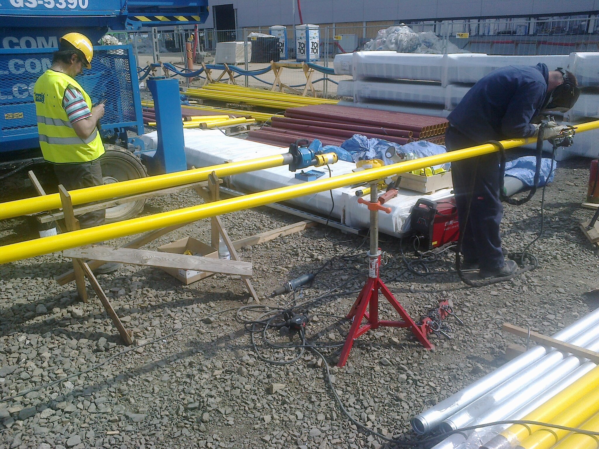 prefabrykacja elementów rurociągu gazowego