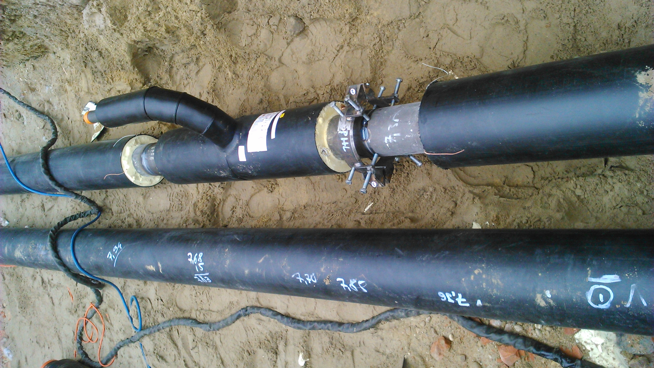 montaż sieci ciepłowniczej