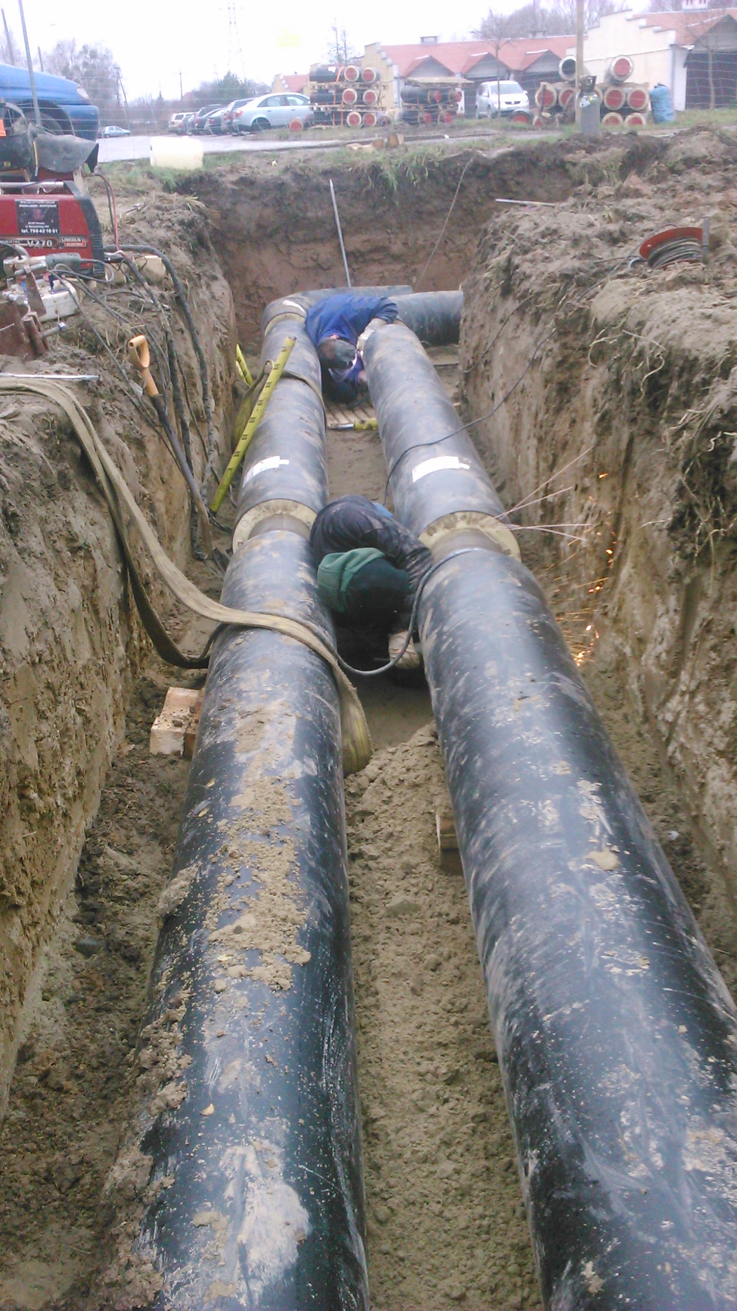 sieć ciepłownicza rury preizolowane