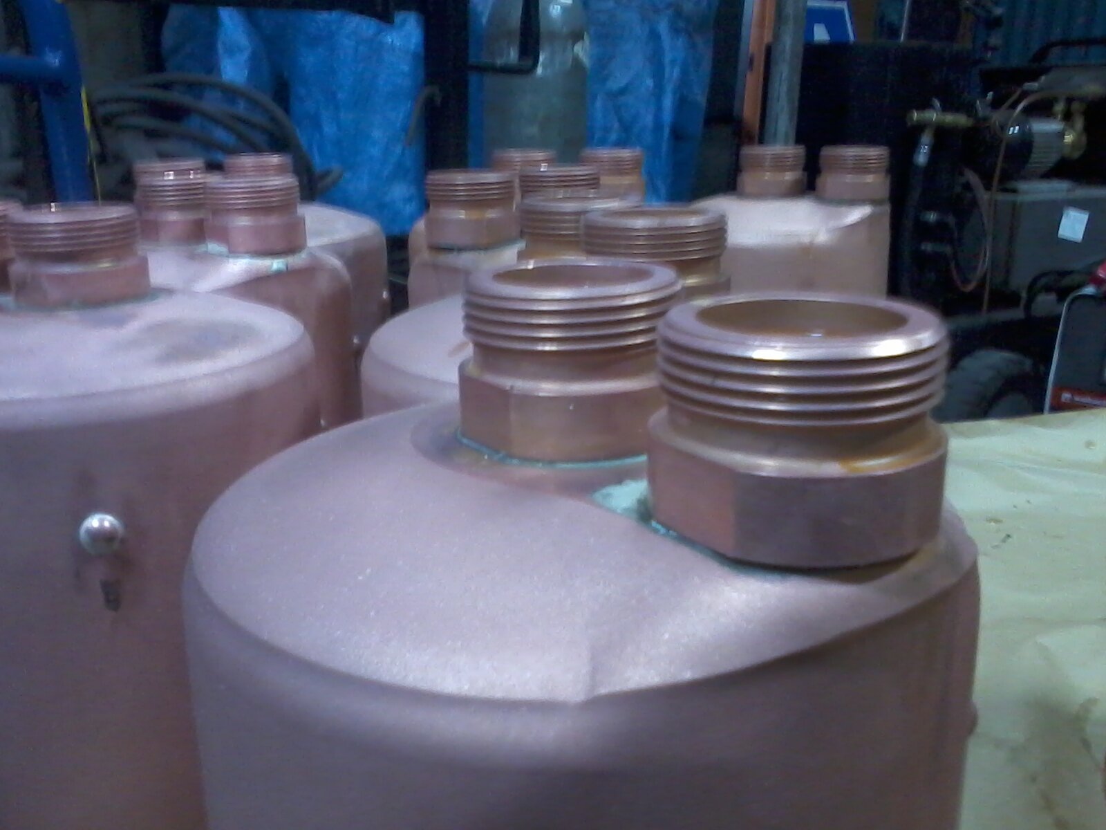 spawanie lutem srebrnym LS45 - element chłodnicy - materiał miedź