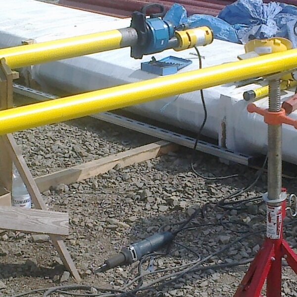 prefabrykacja elementów rurociągu gazowego